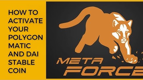 How to activate your Dai stablecoin and Polygon matic in your trustwallet.