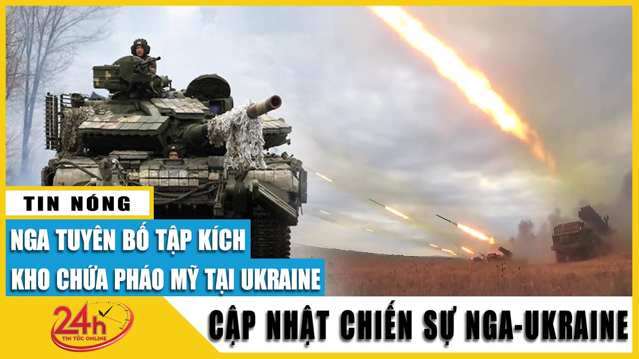 Nga dùng tên lửa dẫn đường tập kích kho chứa lựu pháo M777 của Ukraine ở  miền đông Donetsk | Tv24h