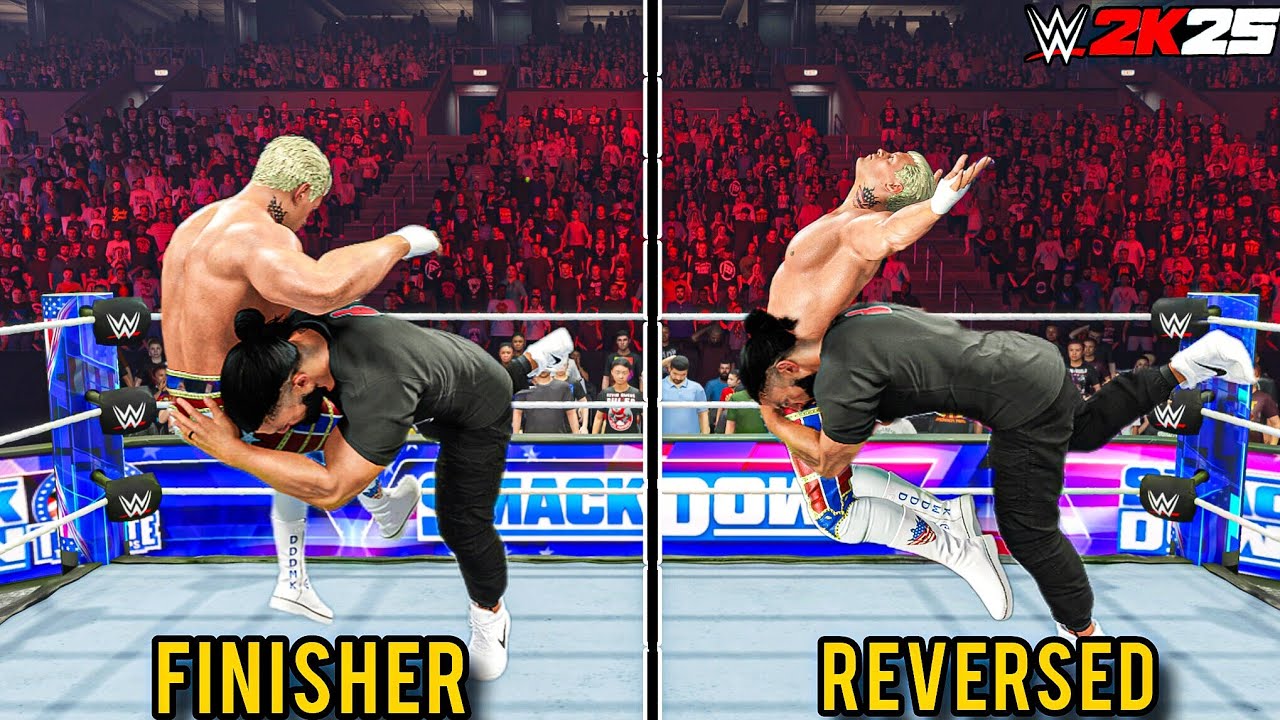 25 сумасшедших обратных финишеров, которые вам стоит попробовать в WWE 2K25!