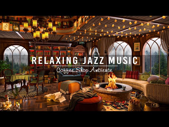 Soothing Jazz Instrumental Music ☕ Soft Jazz Music at Cozy Coffee Shop Ambience to Study,Work,Unwind class=