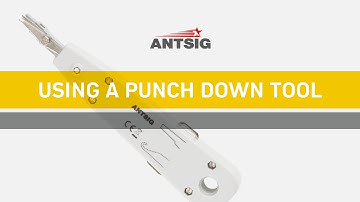 ANTSIG : How to Use an IDC Punch Down Tool