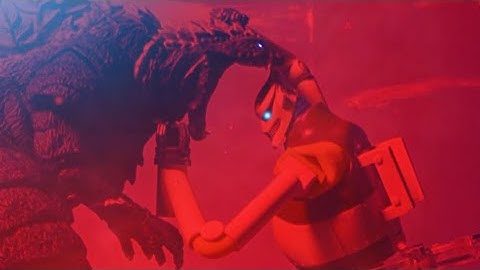 Godzilla Ultima Vs. Jet Jaguar Stopmotion Battle [Godzilla Singular Point] @StompedStudioYT 