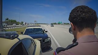 CBS News Miami rides along with Florida Highway Patrol as \
