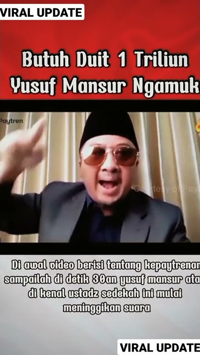 Yusuf Mansur Marah Besar !! #yusuf #yusufmansur #shorts #paytren