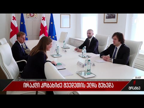 ირაკლი კობახიძე შვედეთის ელჩს შეხვდა