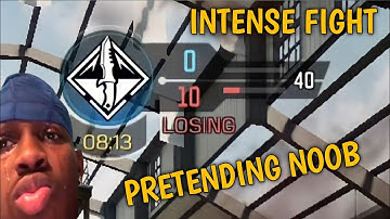 PRETENDING NOOB IN 1V1 INTENSE FIGHT CODM (COD MOBILE)