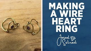 How to Make a Wire Heart Ring | Jewelry 101