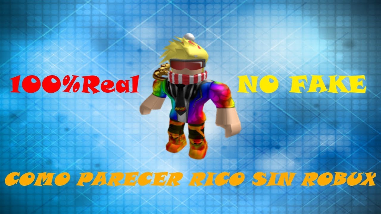 como parecer millonario en roblox sin robux para hombres