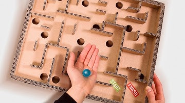 Board Game Marble Labyrinth from Cardboard | How to Make Amazing Game