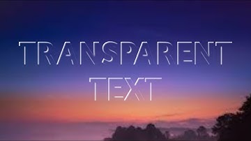 Transparent Glass Text Effect | In PixelLab App
