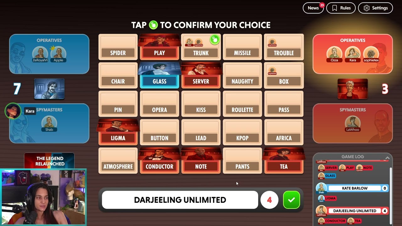 CODENAMES w/ ZeRoyalViking, Ozza, Apple, Shab, Sophie, and Lawhoo