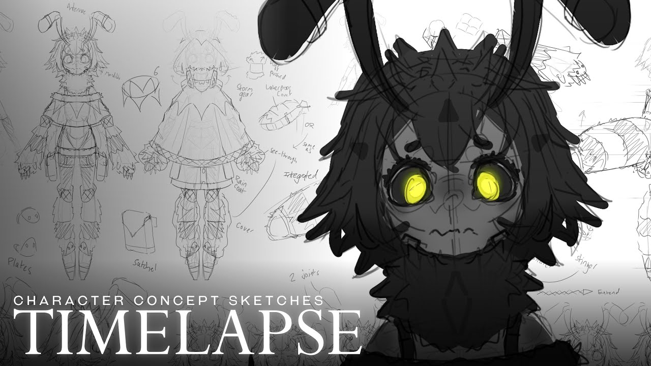 Abigail Character Concepts ♢ Sketching Timelapse