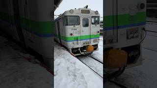 キハ40形1700番台 1744 根室本線 普通 滝川駅到着 2024.02.15