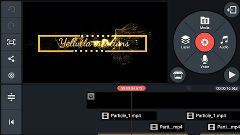 How to create a stylish name effect intro in kinemaster