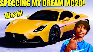 Athlete Statistics Speccing My DREAM Maserati MC20! - & HOW TO SPEC YOUR OWN!