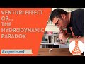 Venturi effect or the hydrodynamic paradox