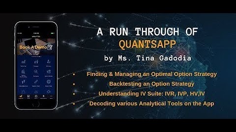 Run-Through of Quantsapp #Options Analytic Tool By Quantsapp Analytical Tool