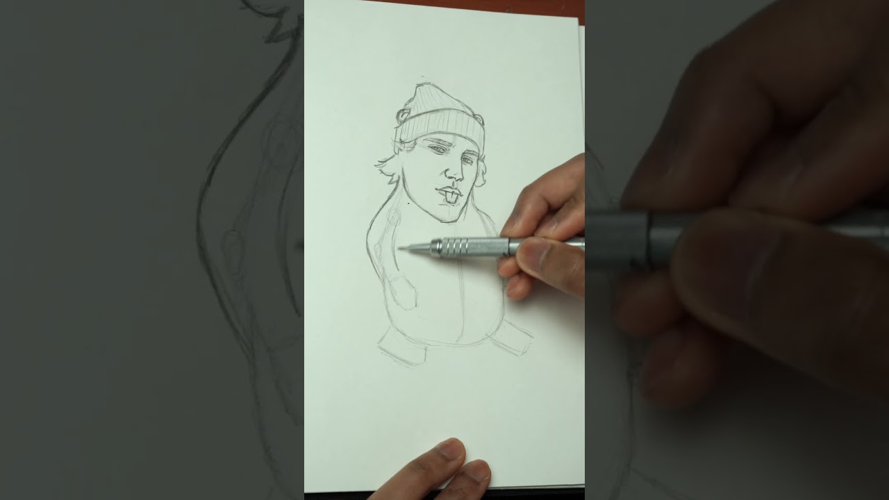 [ASMR] Рисуем Джастина Бибера в образе бобра