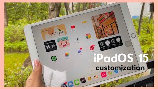 how to customize your homescreen on ipad with iPadOS 15 👾✨