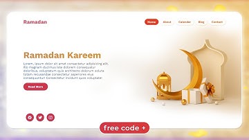 How to make Animted Website - Ramadan Kareem | Html CSS Javascript + (Free Code)