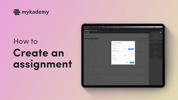 How to create an assignment using LMS platform | Mykademy