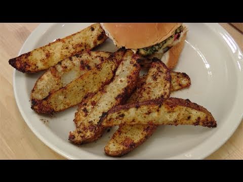 Grilled chili steak fries, from the video