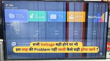 सभी Voltage सही होने पर भी Vertical Line Solution | LED TV Repairing Course | #refixindia #video #yt
