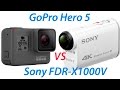 Сравнение камер GoPro Hero 5 and Sony FDR X1000V