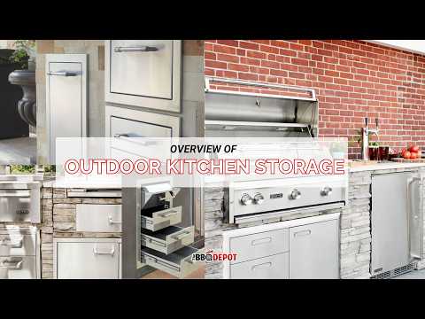 Overview of Outdoor Kitchen Storage Options | Access Doors, Drawers & Trash Pull-Outs