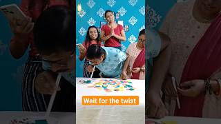 paper straw challenge #shorts  #youtubeshorts #familygame #funny #comedy #trending #viral