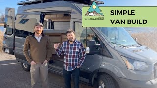 Simpler Vanlife Delight: Ford Transit Conversion Tour | Solar-Powered | Folding Queen Bed