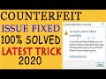 How to fix you may be victim of software counterfeiting ? Problem solution !!  हिंदी में |