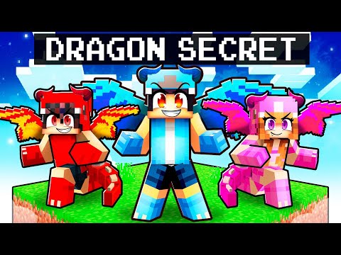 Having a SECRET DRAGON FAMILY in Minecraft!