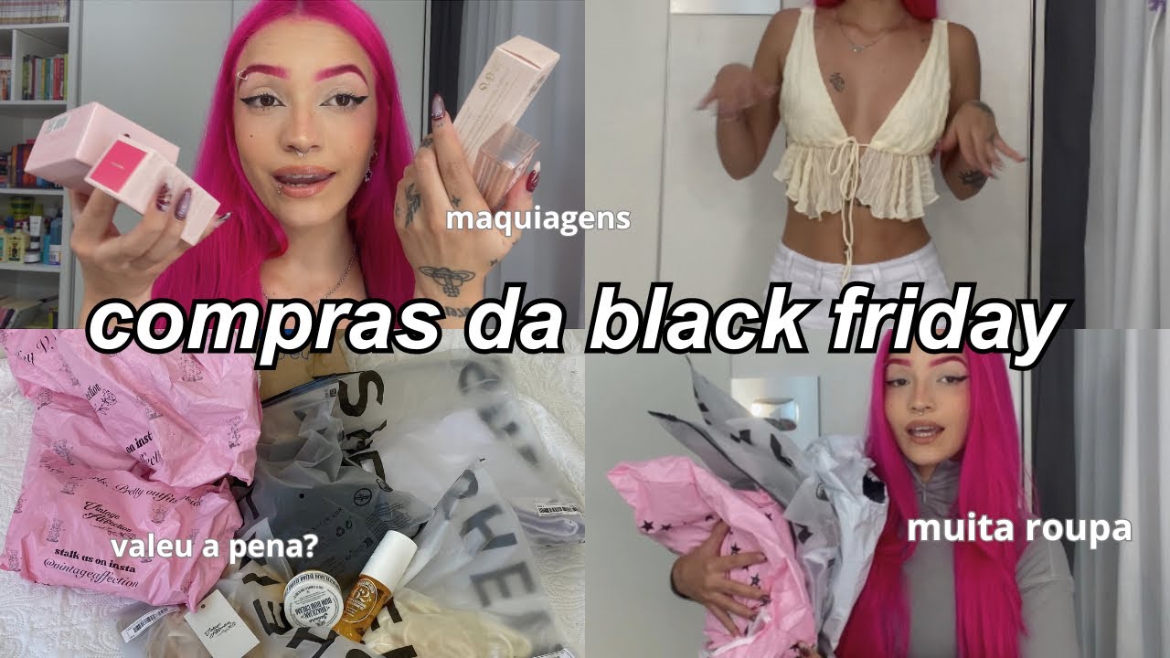 TUDO que eu comprei na black friday🛍️ shein, sephora, vintage affection e etc…