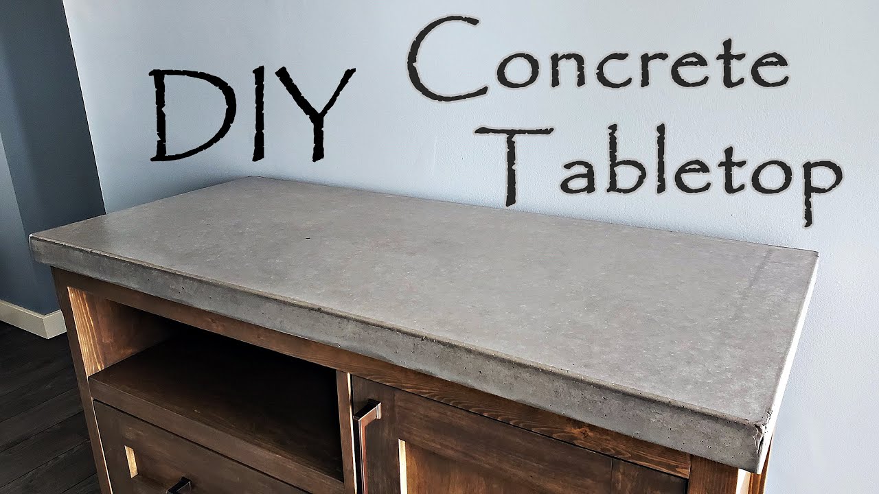 Beginners guide, Concrete Tabletop you can build. No special tools ...