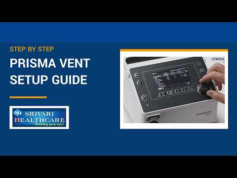 prisma VENT ventilator how to use