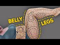 Burn belly  legs before sleep  lying lazy workout