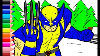Famous How to color wolverine? || X-men coloring pages Net Worth