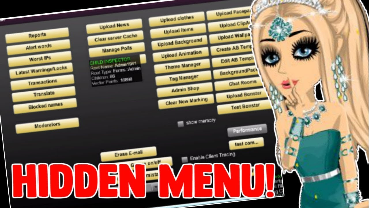 New The SECRET Admin/Moderator Menu! *MSP EXPOSED*
