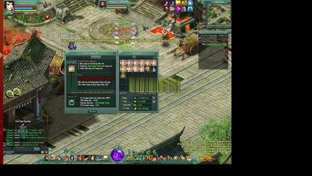 Cụm 10 Sever 1305 Võ Lâm Chi Mộng