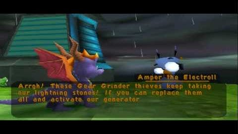 Spyro 2 Gateway to Glimmer Walkthrough Part 8 - Hurricos [1-2]