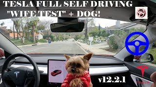 FSD 12 takes on the ultimate Wife Test! - Will FSD perform under pressure?