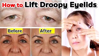 How to Lift Droopy Eyelids | NO TALKING | Facial Massage