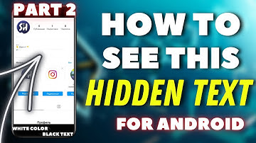 How to See Hidden Text in Photo on Android? | Black text painted with white color