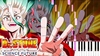 Dr. Stone: Science Future OP - "Skins" (ASIAN KUNG-FU GENERATION) Piano Tutorial screenshot 1