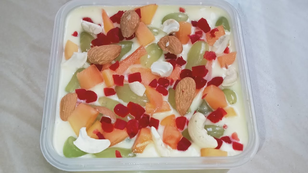 fruit custard banane ki recipe Kokey foodz YouTube