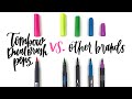 Hand Lettering with Tombow Dual Brush pens vs. other brands