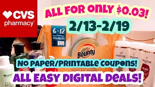 CVS Haul 2/13-2/19 Couponing This Week! Freebies & Moneymakers! All Easy Digital Deals!