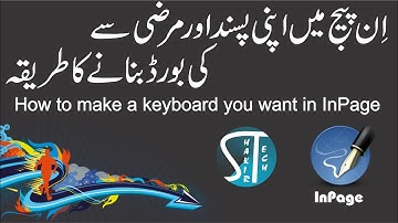 How to Change Keyboard Setting in Urdu Inpage and create a keyboard you want| Inpage Tutorial