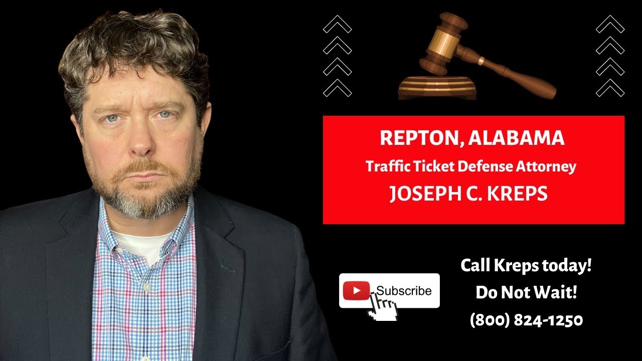 Repton Alabama Traffic Ticket Defense Attorney Fight with a Repton